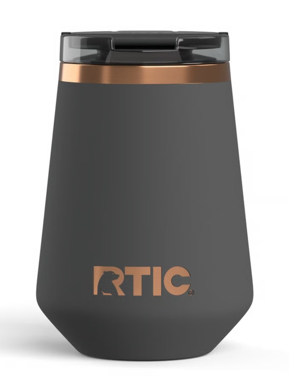 RTIC Happy Hour Wine Tumbler - Light Black